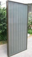 Flat plate solar collector with black chrome