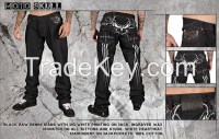 WAX JEANS MOTO SKULL