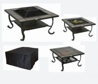 Hot Steel Outdoor Fire Pit With Tiles Top