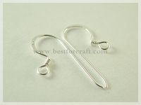 Silver hook earrings