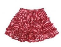 Oilily Red & White Salina Dot Skirt