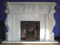 Carving Marble Fireplace