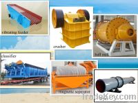 Complete mining equipment & benefication plant / iron ore benefication