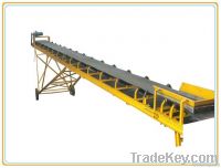 belt conveyor for sawdust, charcoal, briquettes, pellets, etc.