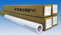 White glossy self-adhesive PVC