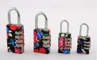 color brass combination padlock