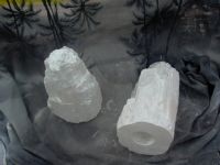 white gypsum lamp