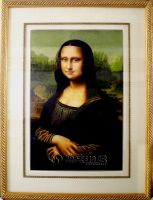 hand embroidery world famous painting Mona Lisa