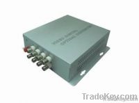 8-channel fiber optic video  transceiver