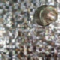 Mother of Pearl Mosaic on Mesh Tiles