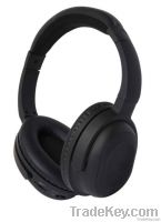 Rubber finished noise canceling headphone for aviation
