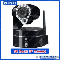 Wifi Wireless IP Dome Camera With 3x Zoom, IR-CUT, PT, Two-way audio