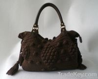 crochet bag knitting handbag shoulder bag
