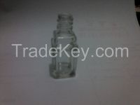 square nail polish glass bottle