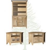Solid Oak Sideboard And TV Units