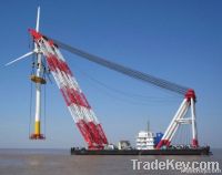 sell floating crane barge 100t to 5000t charter rent