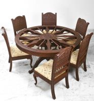 Teak Wood Hand Carved Dinning Table