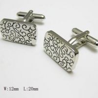 Cufflinks -  Carved