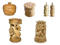 Wooden Pen holder - Wooden Handicrafts, Wood Carving