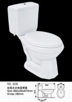 Ceramic two piece wc  toilet