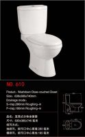 Sanitary ware-Wash Down Two-piece Toilet