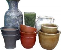 Ceramic, Pottery Indoor & Outdoor glaze vases, garden pots, Fountains,
