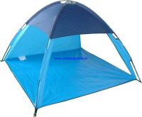 blue beach tent