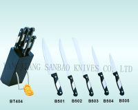 5pecs kitchenknives in bakelite handle