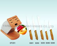 wood handle knife sets