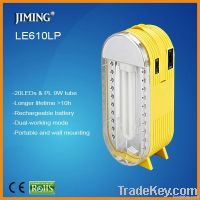 LE610LP:20 LED and 9watt PL tube Rechargeable Emergency Lantern