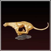 abstract polyresin leopard sculpure/statue/figurine/home decoration