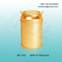 tin box in gold, tin holders, tin packaging, tin holder