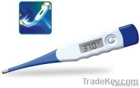 digital thermometer with flexible rigid