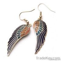 Wing enemal earrings