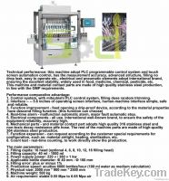 Viscous liquid filling machine