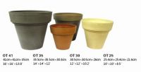 plastic & stone pots