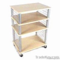 Kitchen Racks with Steel Tube&amp;MDF Board, Measuring 560 x 390 x 810mm