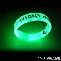 Glow in dark silicone wristbands/promotion wristbands