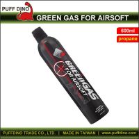 Puff Dino Green Gas For Airsoft Gun 600ml (propane Gas)