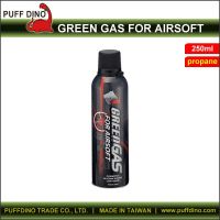 Puff Dino Green Gas For Airsoft Gun 250ml (propane Gas)