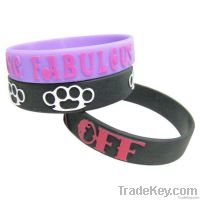 Embossed-Printed Silicone Bracelet