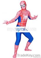 Red And Blue Spider Man Lycra Spandex Super Hero Zentai Suit Full Body