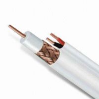 RG6/75-5 + RVV 2 x 0.5 Combined Coaxial Cable with Copper Center Condu