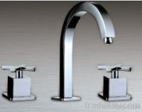 3pcs double handle bathtub faucet