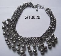 blk beads necklace