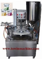 Rotary cup filling sealing machine yogurt jelly ketchup cup