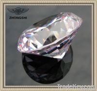 clear cubic zirconia gemstone