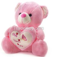 Plush bear with heart , stuffed plush toys , plush doll toys