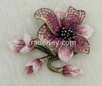 Ancient bronze plated brooch corsages  jewelry