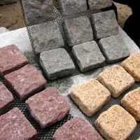Granite mesh paver